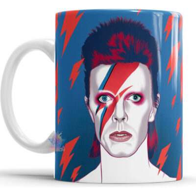 Taza Cerámica Rock Internacional Música Todas Las Bandas Pop David Bowie