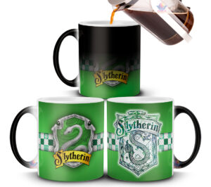 Taza Magica Harry Potter Slytherin Logo Casa Hogwarts