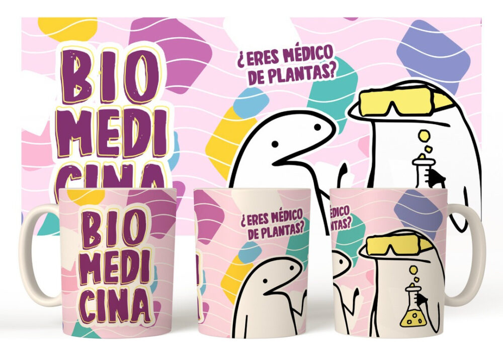 Taza Cerámica Flork Profesiones Trabajo Biomedicina - Image 2