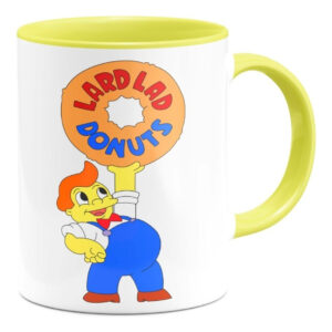 Taza Interior Color Lard Lad Los Simpson Donut Fan Retro