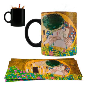 Taza Mágica El Beso De Gustav Klimt Premium 325 Ml Cafe