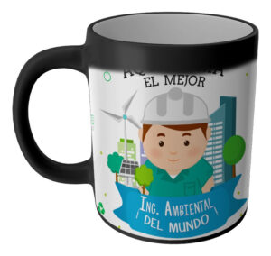 Taza Magica Aqui Toma El La Mejor Profesiones Regalo Familia INGENIERO AMBIENTAL