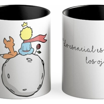 Taza El Principito Frases Célebres Interior De Color B612