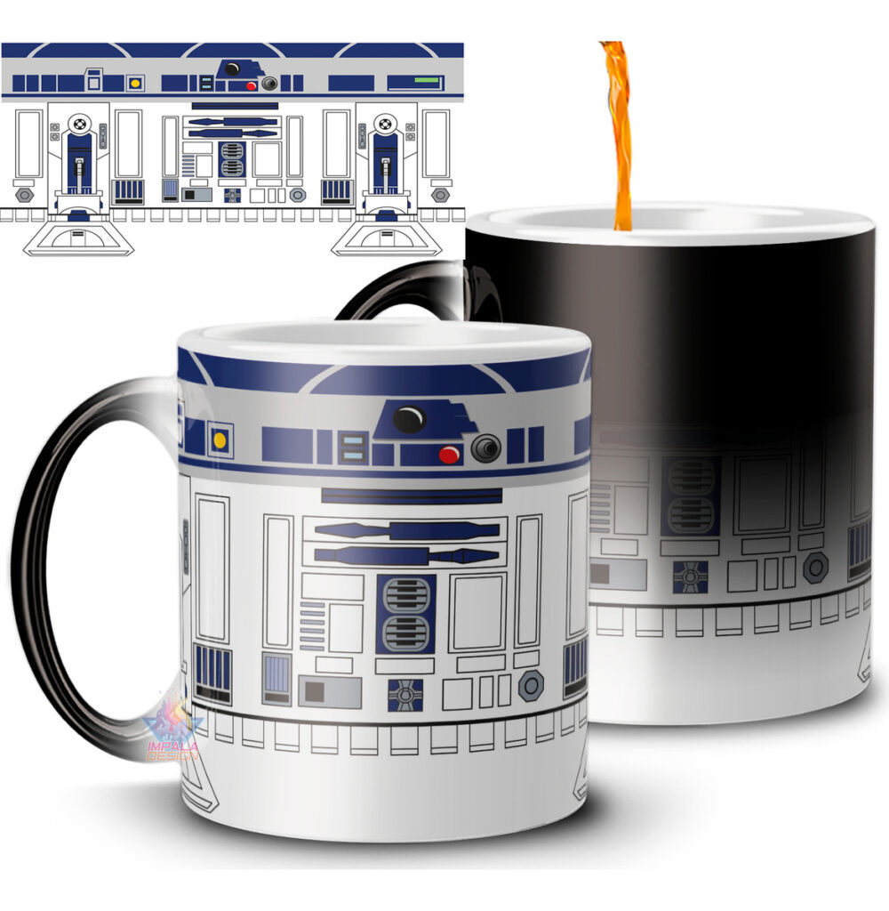 Taza Mágica Robot R2d2 Película Arturito Café Termosensible - Image 2