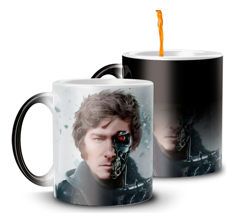 Taza Mágica Milei Terminator Casta Viva Libertad Presidente - Image 2