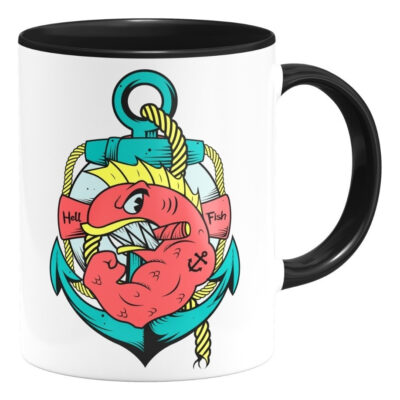 Taza Peces Del Infierno Los Simpson Personaje Interior De Co