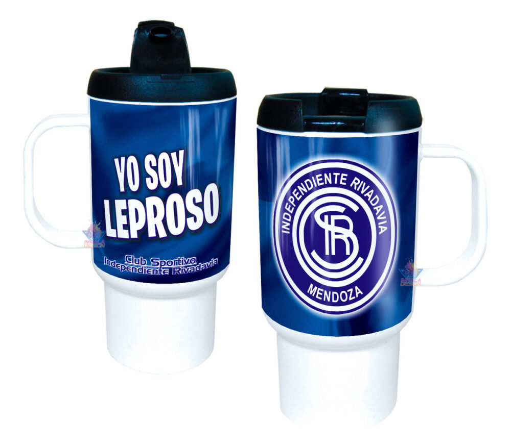 Jarro Térmico Equipos Fútbol Argentina Escudo Bandera Copa Independiente Rivadavia Lepra Club Sportivo Mendoza