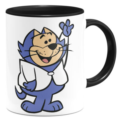 Taza Interior De Color Benito Bodoque Don Gato Retro