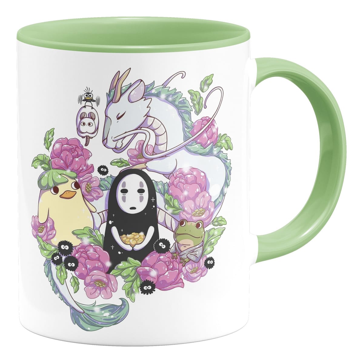 Taza Interior De Color El Viaje De Chihiro Ghibli Anime 1 Taza Interior De Color El Viaje De Chihiro Ghibli Anime