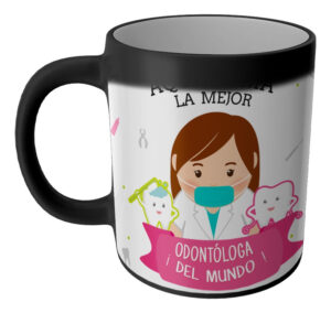 Taza Magica Aqui Toma El La Mejor Profesiones Regalo Familia ODONTOLOGA DENTISTA