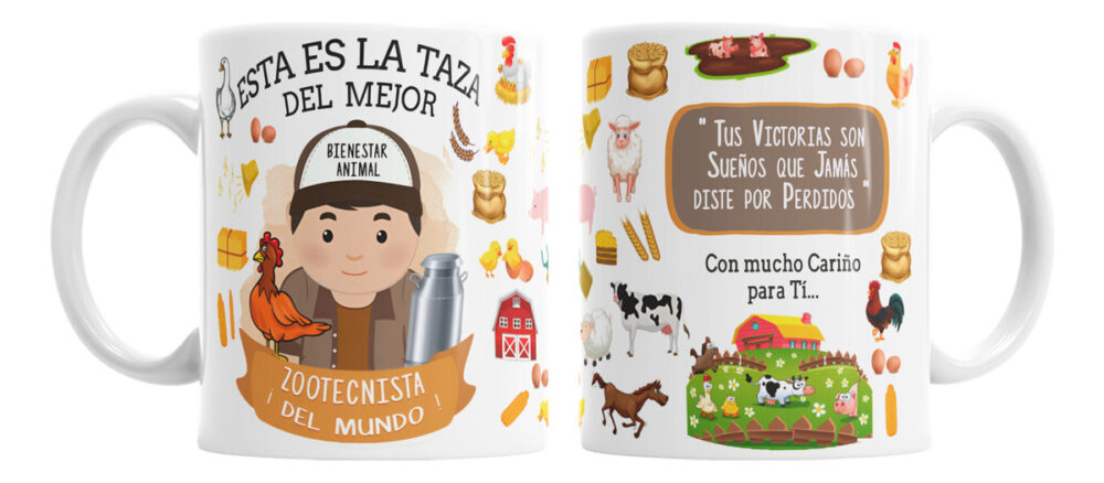 Taza Cerámica Zootecnista Médico Veterinario Salud Animales - Image 2
