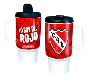 Jarro Térmico Equipos Fútbol Argentina Escudo Bandera Copa Independiente Rojo de Avellaneda Club Atlético