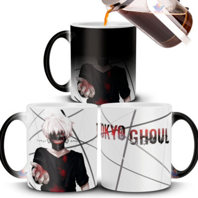 Taza Mágica Tokyo Ghoul Ken Kaneki Touka Kirishima Anteiku