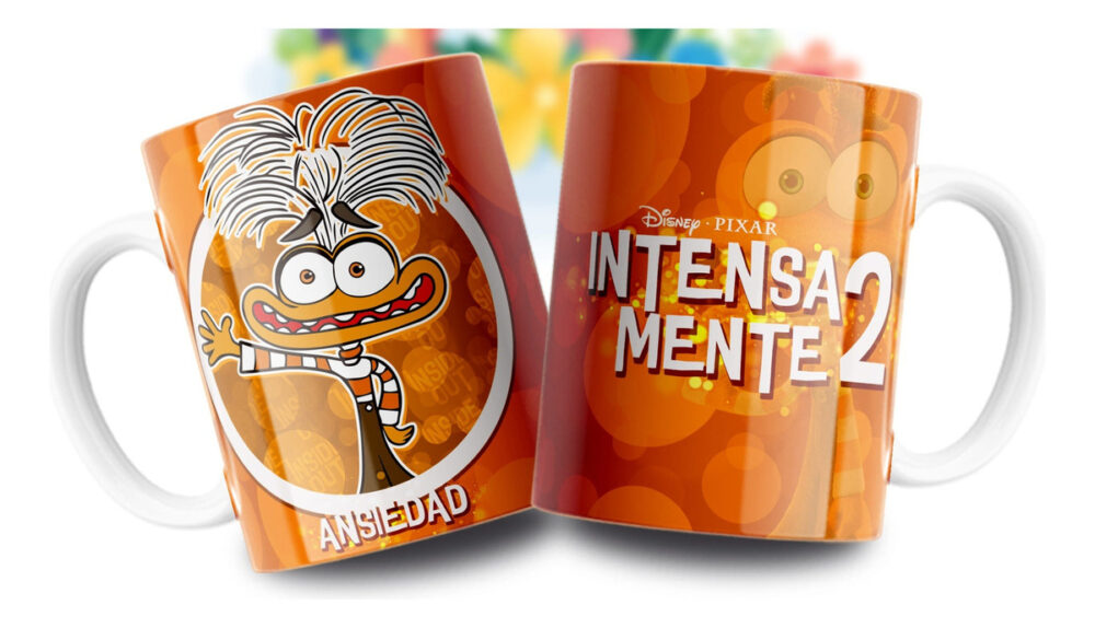 Taza Intensa Mente Emociones Tristeza Alegría Ansiedad Furia Ansiedad