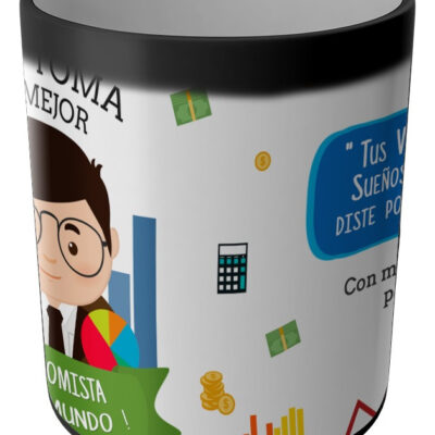 Taza Magica Aqui Toma El La Mejor Profesiones Regalo Familia ECONOMISTA HOMBRE