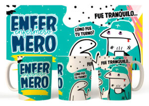Taza Cerámica Flork Profesiones Trabajo Enfermero