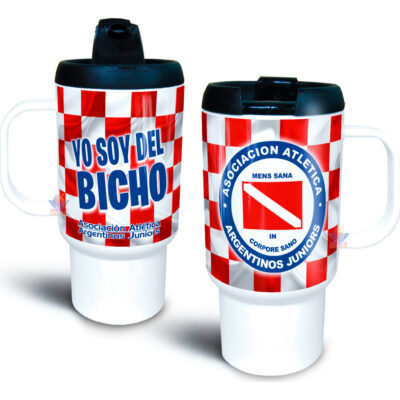 Jarro Térmico Equipos Fútbol Argentina Escudo Bandera Copa Argentinos Juniors Bicho Asociación Atlética