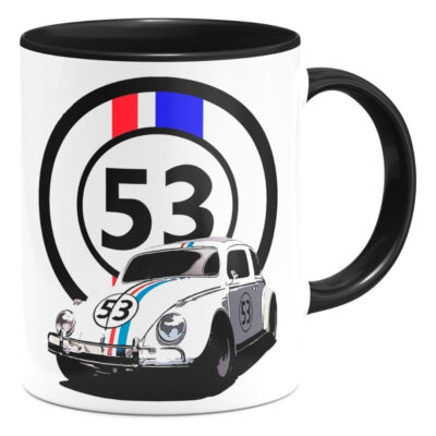 Taza Interior De Color Herbie Vocho Autos