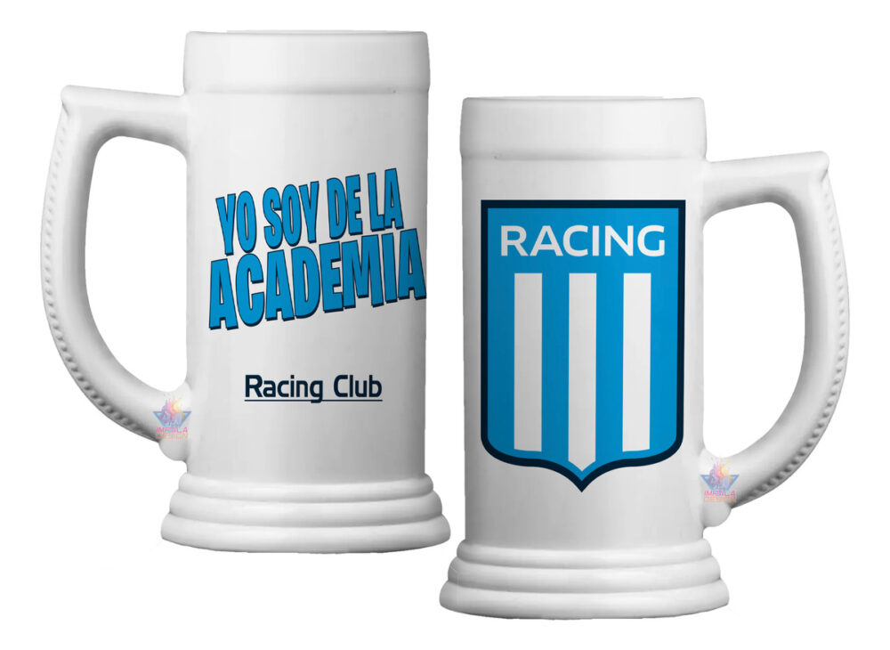 Vaso Jarra Chop Fernetero Chopera Cerveza Fútbol Argentina Racing Club - Image 2