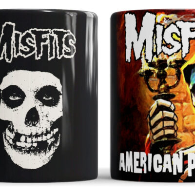 Taza Cerámica Misfits Punk Rock American Horror Calavera