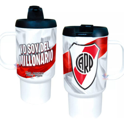Jarro Térmico River Plate Millonarios Copa Fútbol Escudo