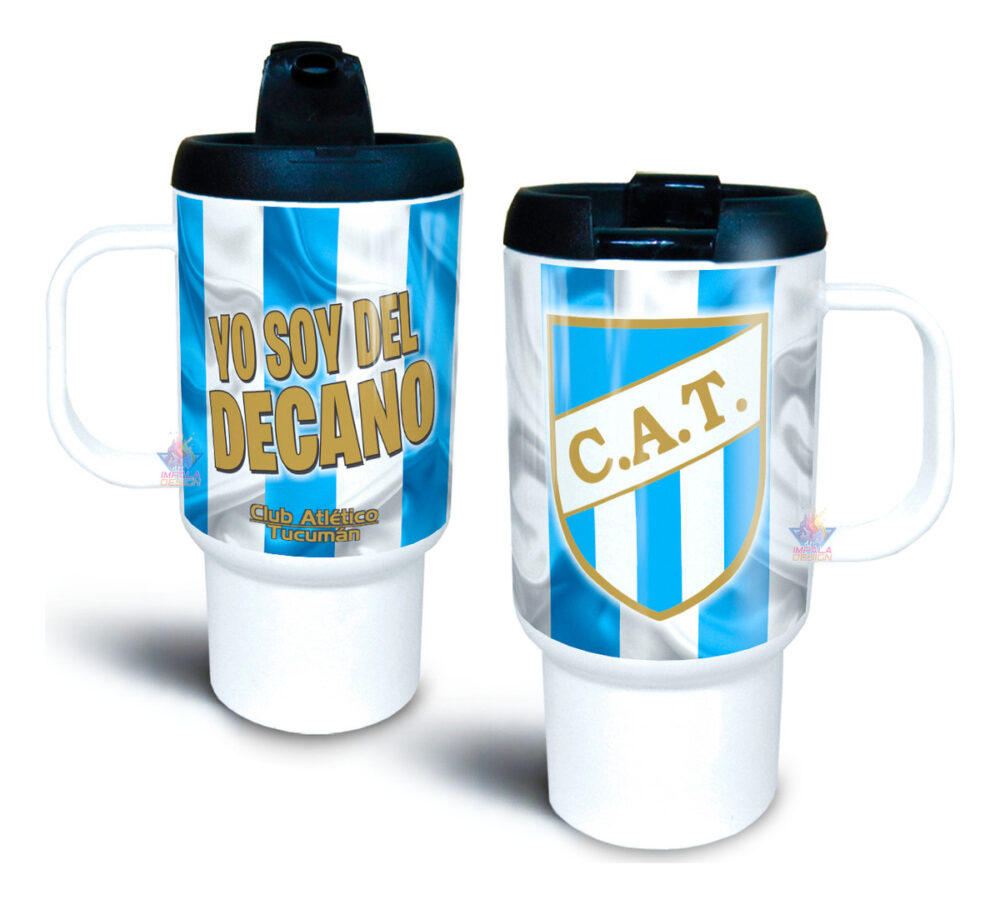 Jarro Térmico Equipos Fútbol Argentina Escudo Bandera Copa Atlético Tucumán Decano Club
