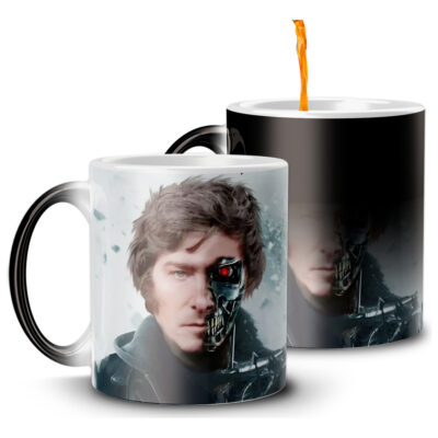Taza Mágica Milei Terminator Casta Viva Libertad Presidente