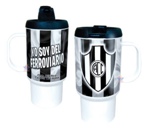 Jarro Térmico Equipos Fútbol Argentina Escudo Bandera Copa Central Córdoba Ferroviario Club Atlético Santiago del Estero