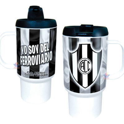 Jarro Térmico Equipos Fútbol Argentina Escudo Bandera Copa Central Córdoba Ferroviario Club Atlético Santiago del Estero