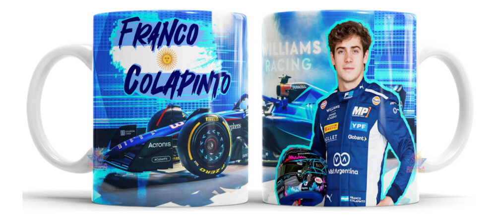 Taza Colapinto Franco Piloto Formula 1 F1 Carrera Alpine Colapinto Franco Formula 1