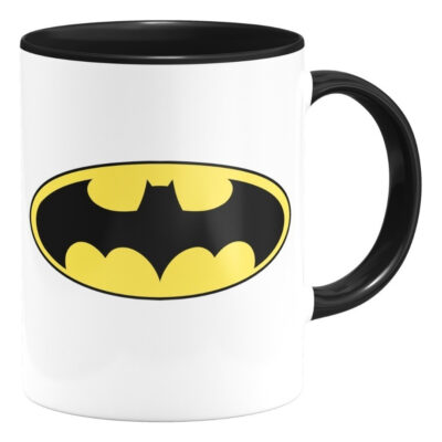 Taza Interior De Color Batman Logo