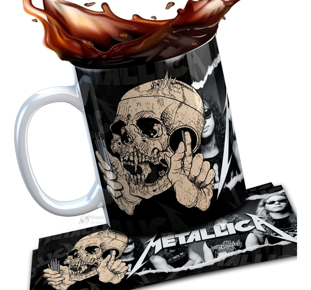 Taza Cerámica Rock Internacional Música Todas Las Bandas Pop METALLICA - Image 2