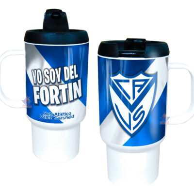 Jarro Térmico Equipos Fútbol Argentina Escudo Bandera Copa Vélez Sarsfield Fortin Club Atlético