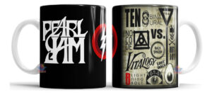 Taza Cerámica Rock Internacional Música Todas Las Bandas Pop pearl jam