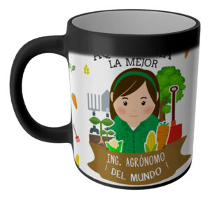 Taza Magica Aqui Toma El La Mejor Profesiones Regalo Familia INGENIERA AGRONOMO