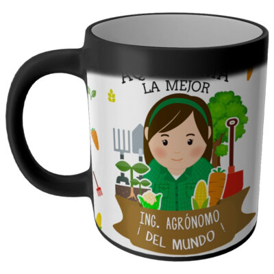 Taza Magica Aqui Toma El La Mejor Profesiones Regalo Familia INGENIERA AGRONOMO