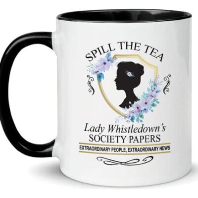Taza Cerámica Bridgerton Spill The Tea 325 ml Diseño Único
