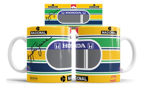 Taza Ayrton Senna Fórmula 1 Modelo 03 2 Taza Ayrton Senna Fórmula 1 Modelo 03 - Imagen 2