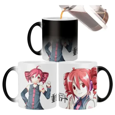 Taza Mágica Kasane Teto Cantante Idol Virtual J-pop Negro Kasane Teto