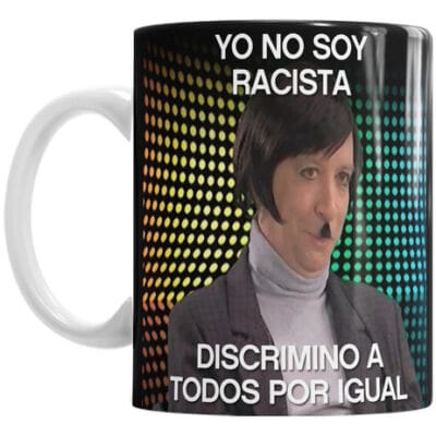 Taza De Cerámica Micky Vainilla Frase No Soy Racista Peter Blanco Micky Vainilla