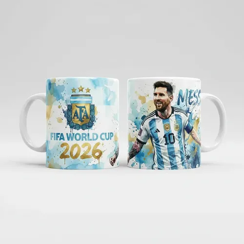Taza Messi Cerámica Mundial 2026 Figurita Argentina Campeón Blanco Messi Argentina 4 Taza Messi Cerámica Mundial 2026 Figurita Argentina Campeón Blanco Messi Argentina - Image 4