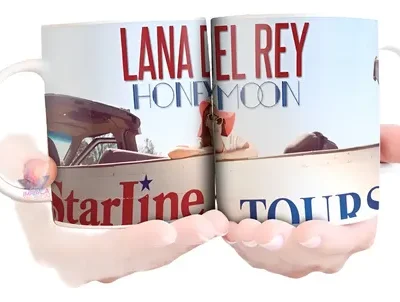 Taza Cerámica Lana Del Rey Honeymoon Blanco Tienda Impala Design No